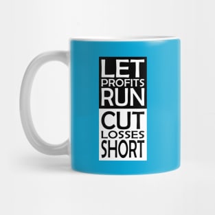 Winning Trader Mindset Quote: Minimalist Typography Mug